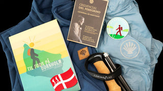 Vandrebøger og gear til en Camino
