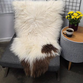 Islandsk lammeskind  naturligt brun str L - 3317