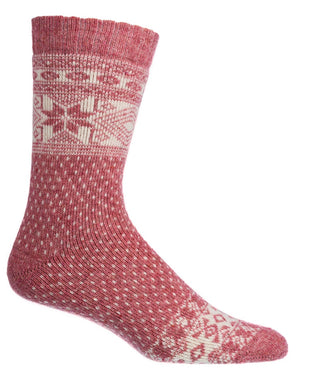 Tyk uldsok med Alpaka og merino -  Rosa
